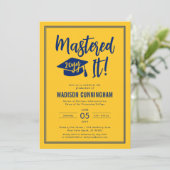 Modern Mastered It Master's Degree Graduation  招待状 (スタンド正面)