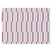 Modern Mauve and Plum Stripe テーブルクロス (正面(横))