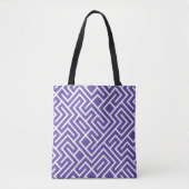 Modern Maze Fill Purple Pattern トートバッグ (正面)