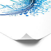 Modern Medical Abstract Heartbeat Design フォトプリント (角)