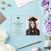 Modern Medical School Graduate Doctor Graduation アクリル招待状 (インサイチュ (ウェディング))