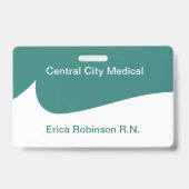Modern Medical Theme Budget Name Badges バッジ (裏面)
