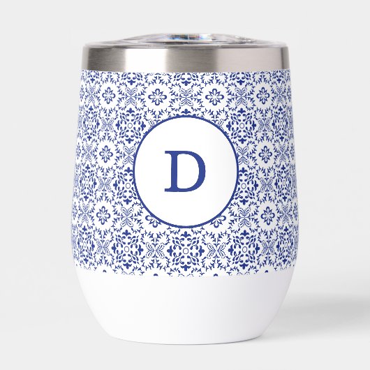 Modern Mediterranean Blue Mosaic Wedding (正面)