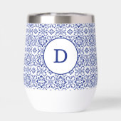 Modern Mediterranean Blue Mosaic Wedding (背面)