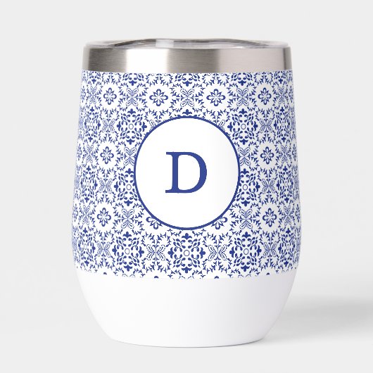 Modern Mediterranean Blue Mosaic Wedding (背面)