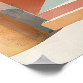 Modern Mediterranean Boho Arch Wall Art Print ポスター (角)