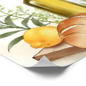 Modern Mediterranean Kitchen Poster ポスター (角)