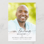 Modern Memorial Funeral Celebration of Life Photo プログラム (正面)