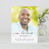 Modern Memorial Funeral Celebration of Life Photo プログラム (スタンド正面)