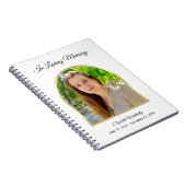 Modern Memorial or Funeral Guest Book Notebook ノートブック (右側)