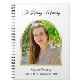 Modern Memorial or Funeral Guest Book Notebook ノートブック