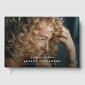 Modern Memorial Photo Keepsake ゲストブック (正面)