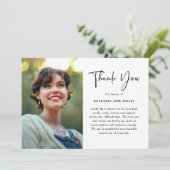 Modern Memorial Photo & Message Sympathy  サンキューカード (スタンド正面)