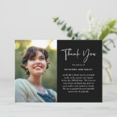 Modern Memorial Photo & Message Sympathy  サンキューカード (スタンド正面)