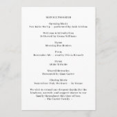 Modern Memorial Photo Service Design プログラム (裏面)