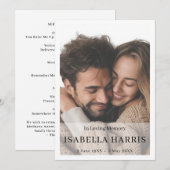 Modern Memorial Photo Service Design プログラム (正面/裏面)