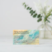 Modern Mental Health Counseling Business Cards 名刺 (スタンド正面)