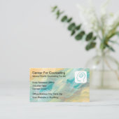 Modern Mental Health Counseling Business Cards 名刺 (スタンド正面)