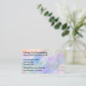 Modern Mental Health Counseling Business Cards 名刺 (スタンド正面)