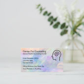 Modern Mental Health Counseling Business Cards 名刺 (スタンド正面)