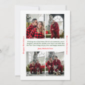 Modern Merry and Bright Arch Photo Christmas シーズンカード (裏面)