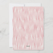 Modern Merry Bright Red Bow Family Photo Christmas シーズンカード (裏面)