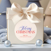 Modern Merry Christmas ラウンドシール