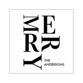 Modern MERRY Christmas ラバースタンプ (インプリント)