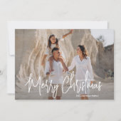 Modern Merry Christmas 1 Photo シーズンカード (正面)