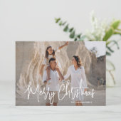 Modern Merry Christmas 1 Photo シーズンカード (スタンド正面)
