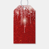  Modern Merry Christmas Cats Red and Green Cute  ギフトタグ (裏面)