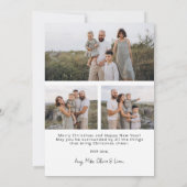 Modern Merry Christmas & Happy New Year シーズンカード (裏面)