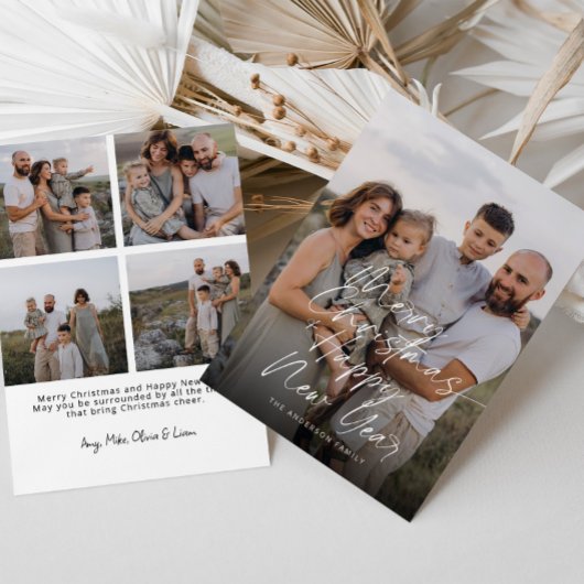 Modern Merry Christmas & Happy New Year シーズンカード