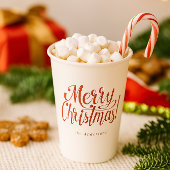 Modern Merry Christmas Paper Cups 紙コップ