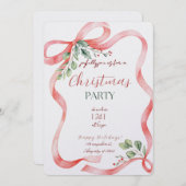 Modern Merry Christmas Party  招待状 (正面/裏面)