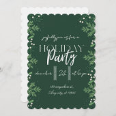 Modern Merry Christmas Party  招待状 (正面/裏面)