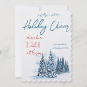 Modern Merry Christmas Party  招待状 (正面)