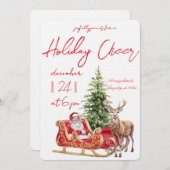 Modern Merry Christmas Party  招待状 (正面/裏面)