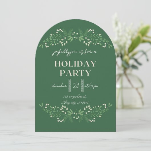 Modern Merry Christmas Party  招待状 (スタンド正面)