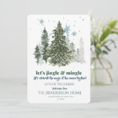 Modern Merry Christmas Party Invitation 招待状 (スタンド正面)