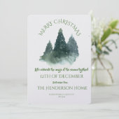 Modern Merry Christmas Party Invitation 招待状 (スタンド正面)