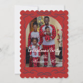 Modern Merry Christmas Party Invitation 招待状 (正面)