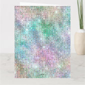 Modern Merry Christmas Pastel Bestie Photo & Name  カード (裏面)