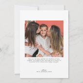 Modern Merry Christmas Photo Card シーズンカード (裏面)