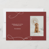 Modern Merry Christmas Photo Card シーズンカード (裏面)