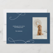 Modern Merry Christmas Photo Card シーズンカード (裏面)