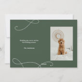 Modern Merry Christmas Photo Card シーズンカード (裏面)