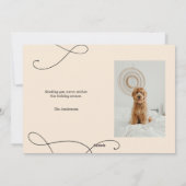 Modern Merry Christmas Photo Card シーズンカード (裏面)