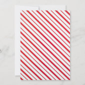 Modern Merry Christmas Photo Card Candy Cane シーズンカード (裏面)