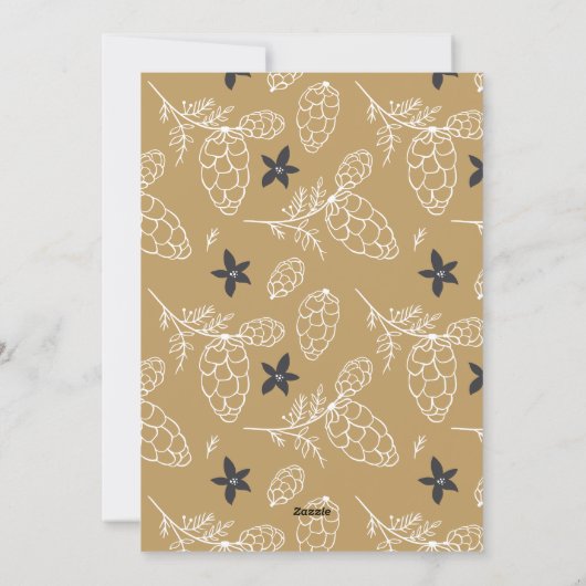 Modern Merry Christmas Photo Personalized シーズンカード (裏面)